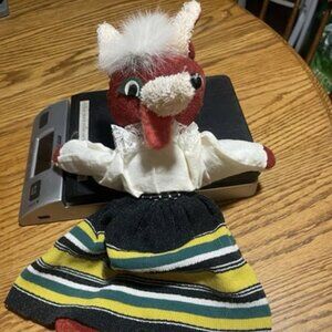 Vintage Stuffed Animal Female Red Fox 12"